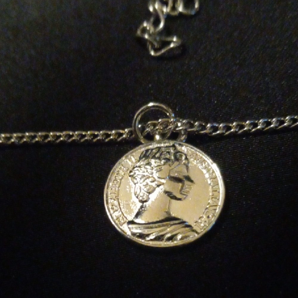 Silver Coin Pendant Necklace